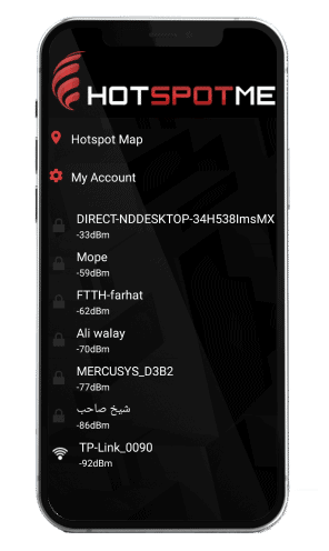 hotspotme - mobile 2app design