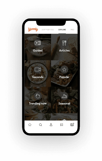 yummly mobile app 9design