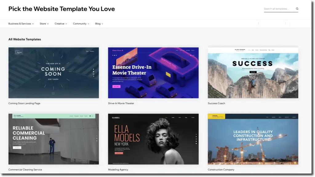 Wix Templates