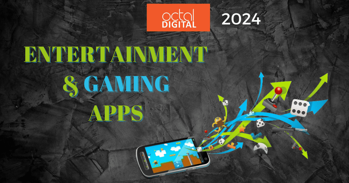 entertainment and gaming apps development cateogires in 2024