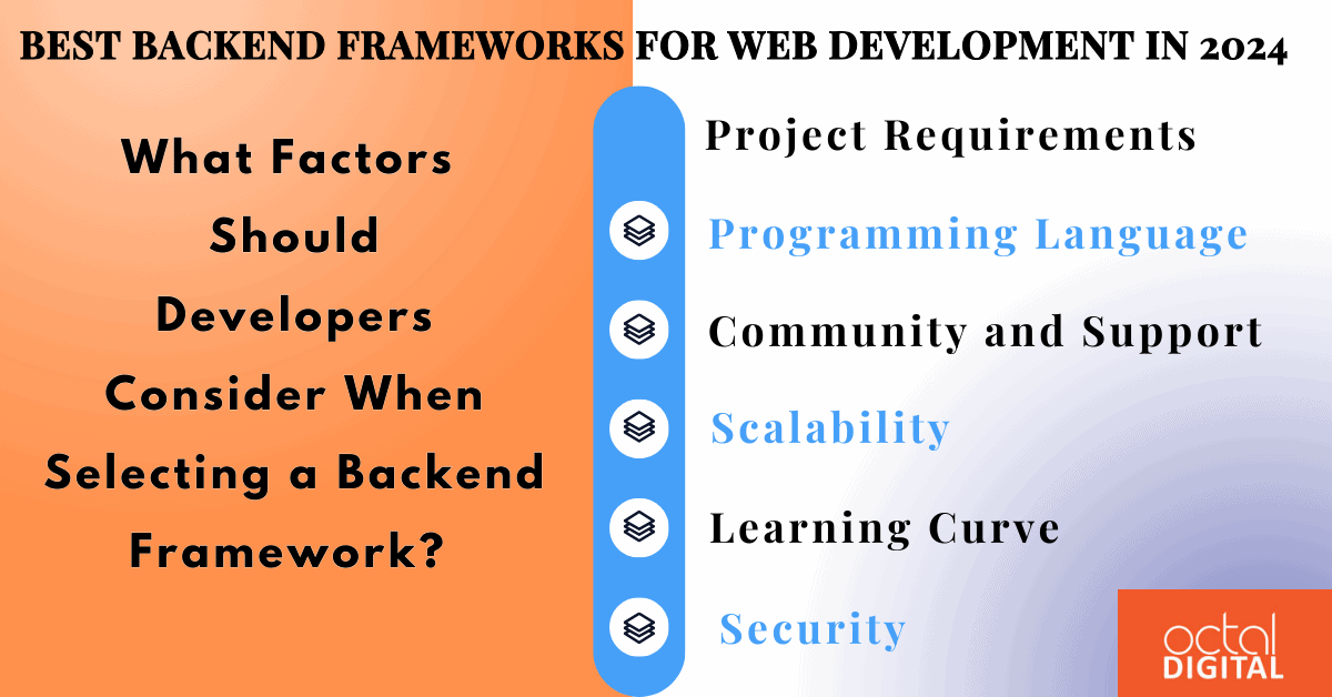 best backend frameworks for web development in 2024