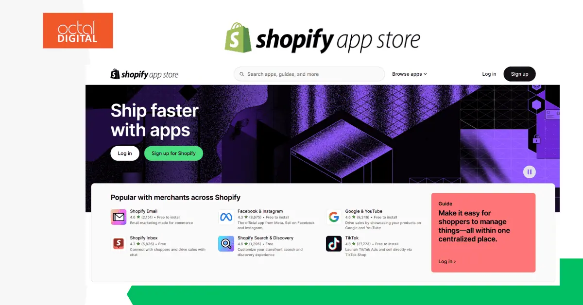 Shopify App store