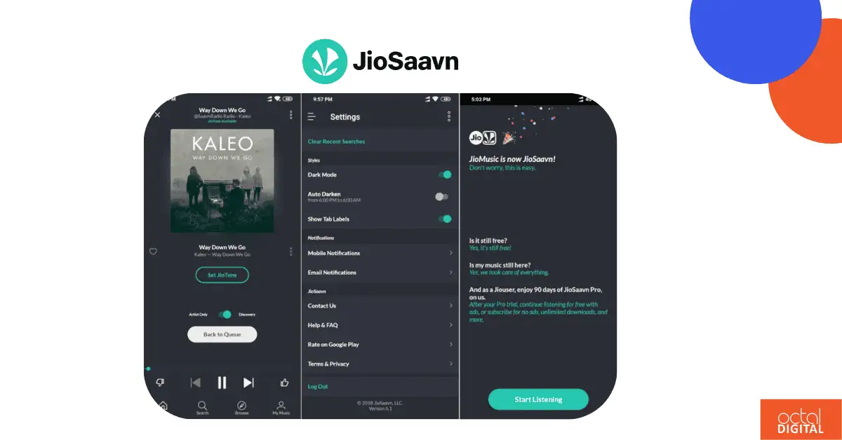 free offline music apps JioSaavn