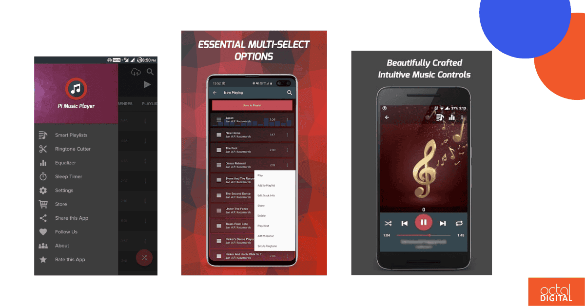free offline music apps pi music player