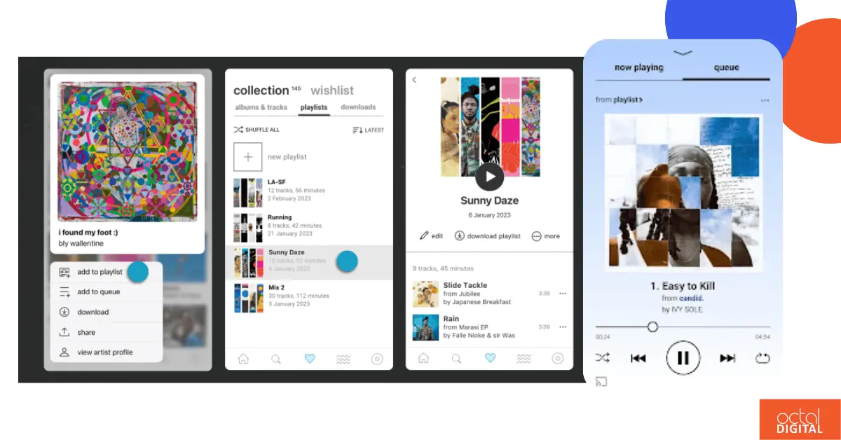 free offline music apps Bandcamp