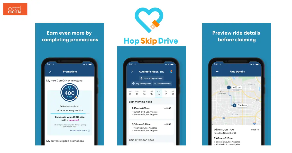 Apps like Uber HopSkippDrive