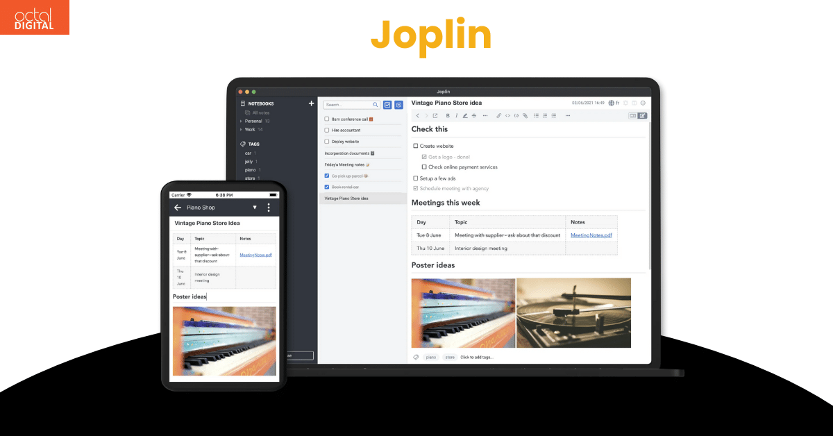 11 best note taking app for students in 2025 - joplin app best note taking app