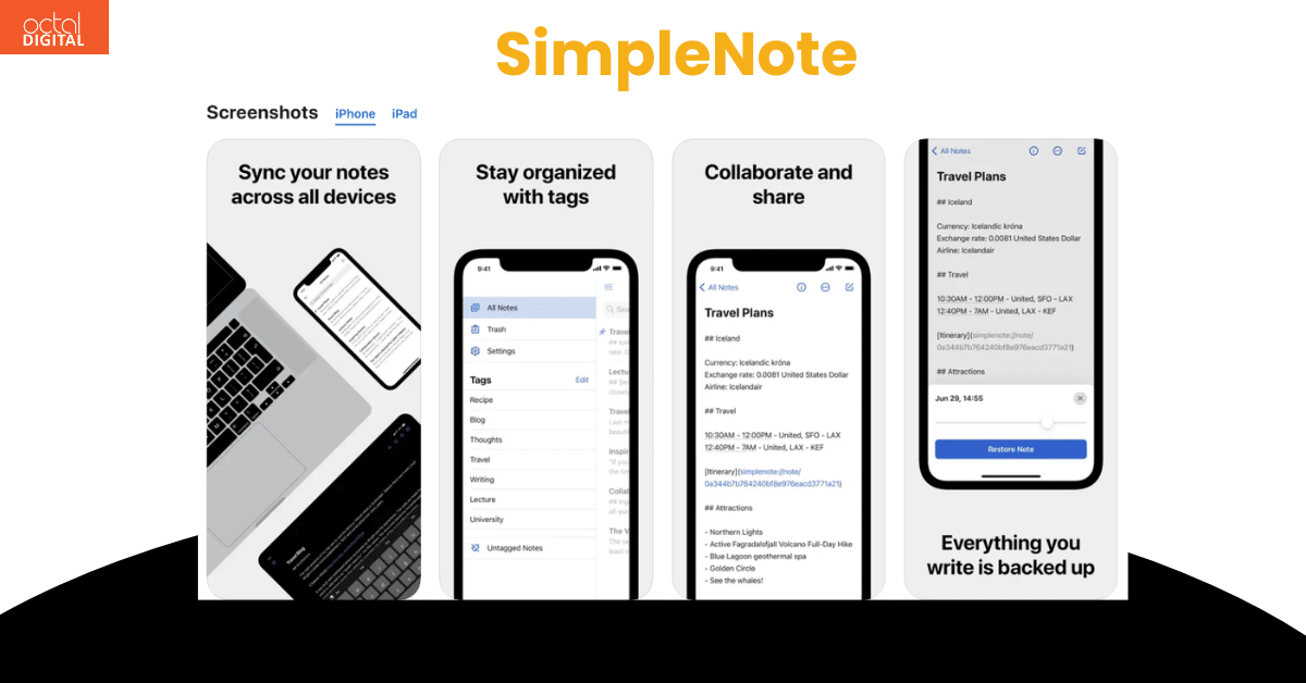 11 best note taking app for students in 2025 - simplenote app best note taking app
