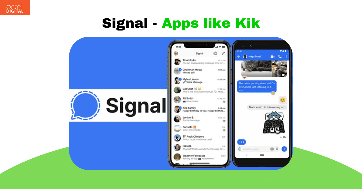 signal apps like kik