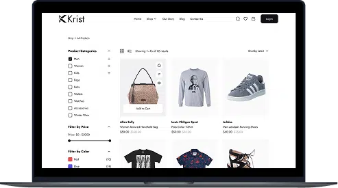 laptop Shopping Ecommerce Website